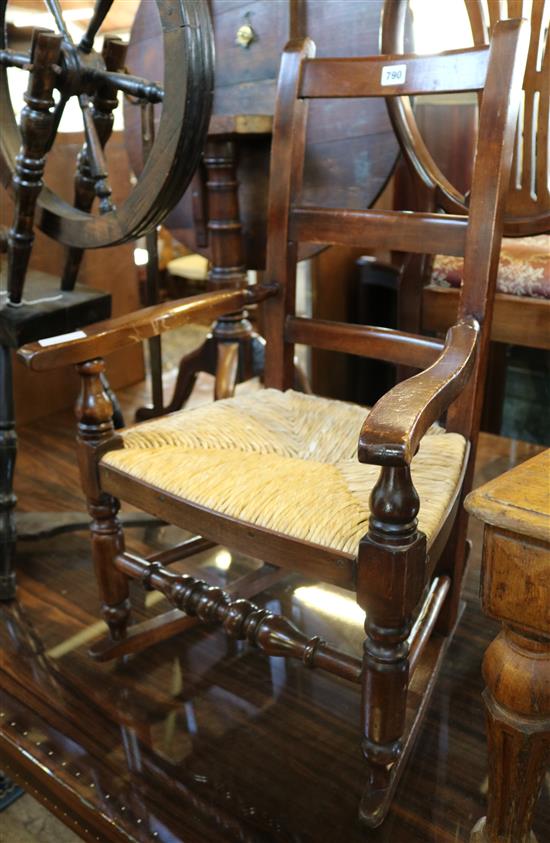 Late 19thC childs rocking chair